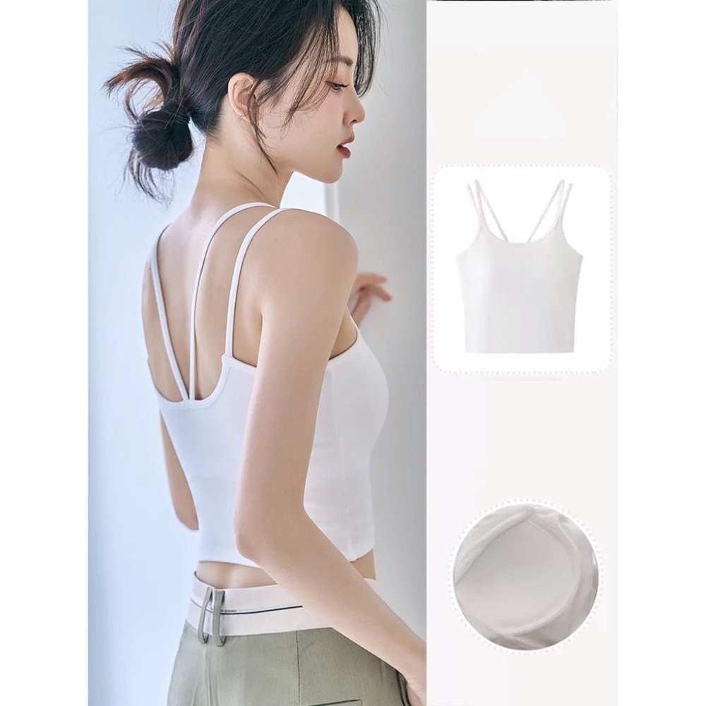 Padded short tank top